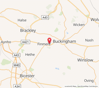 Map of Tingewick, EnglandEngland