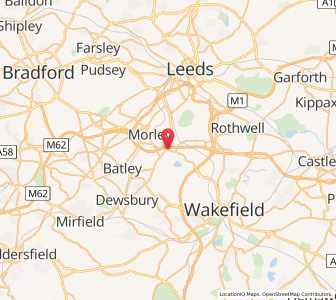 Map of Tingley, EnglandEngland