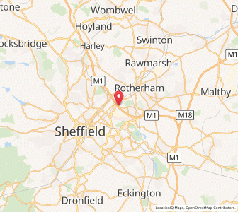 Map of Tinsley, EnglandEngland