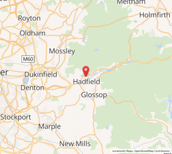 Map of Tintwistle, EnglandEngland