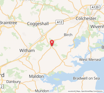 Map of Tiptree, EnglandEngland