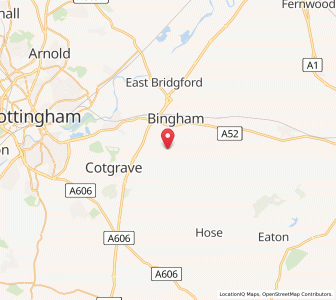 Map of Tithby, EnglandEngland