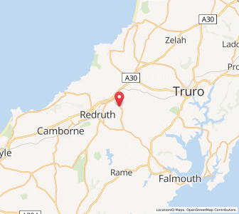 Map of Tolgullow, EnglandEngland