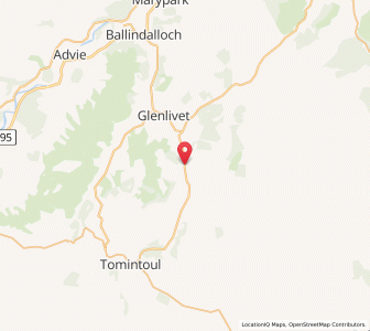 Map of Tomnavoulin, ScotlandScotland