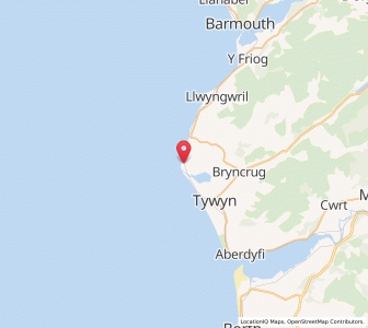 Map of Ton-fanau, WalesWales