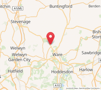 Map of Tonwell, England