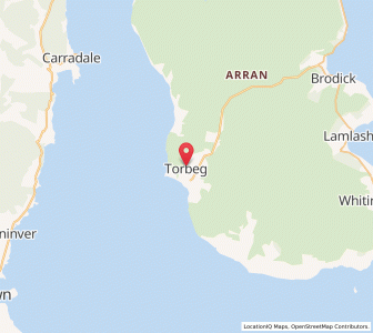 Map of Torbeg, ScotlandScotland