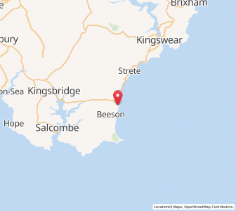 Map of Torcross, EnglandEngland