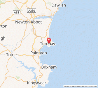 Map of Torquay, EnglandEngland