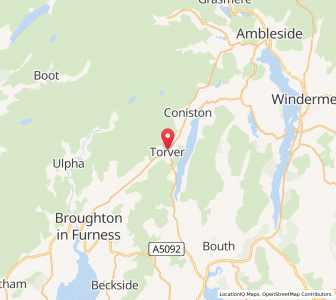 Map of Torver, EnglandEngland