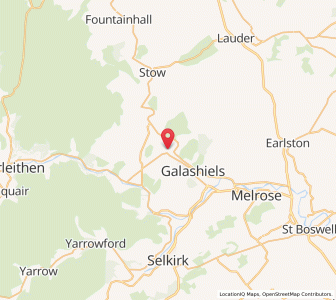 Map of Torwoodlee, ScotlandScotland