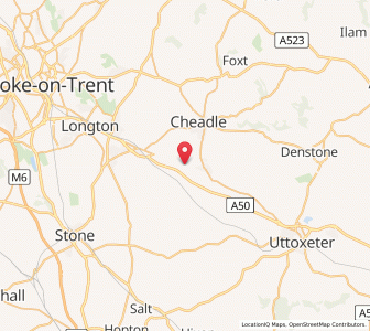 Map of Totmonslow, EnglandEngland