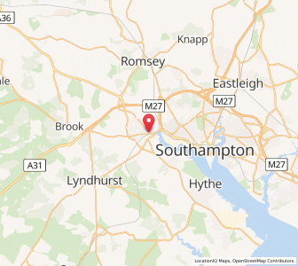 Map of Totton, EnglandEngland