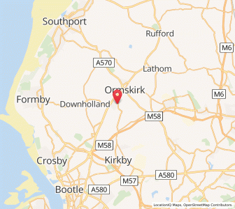 Map of Town Green, EnglandEngland