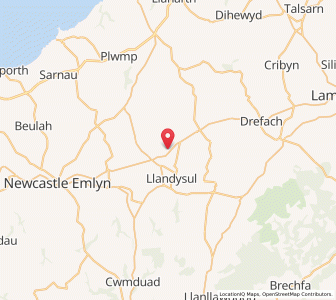 Map of Tre-groes, WalesWales
