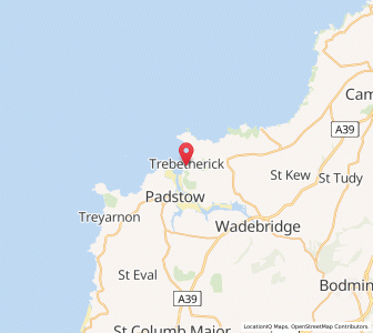 Map of Trebetherick, EnglandEngland