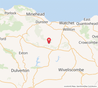 Map of Treborough, EnglandEngland