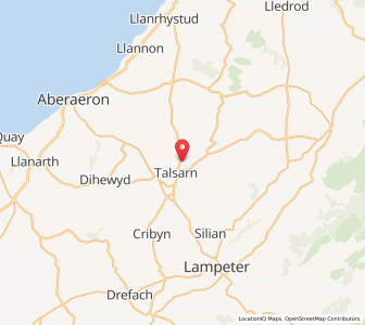 Map of Trefilan, WalesWales