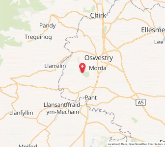Map of Trefonen, EnglandEngland