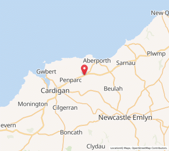 Map of Tremain, WalesWales