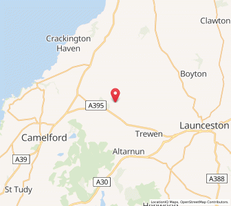 Map of Treneglos, EnglandEngland
