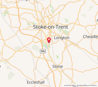 Map of Trentham, EnglandEngland