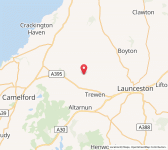 Map of Tresmeer, EnglandEngland