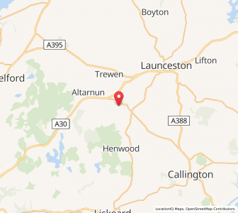Map of Trevadlock, EnglandEngland