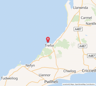 Map of Trevor, WalesWales