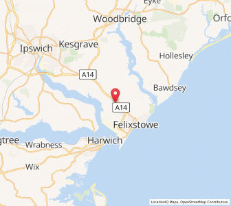Map of Trimley St Martin, EnglandEngland