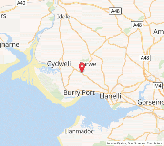 Map of Trimsaran, WalesWales