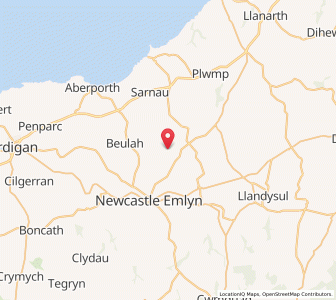 Map of Troedyraur, WalesWales