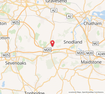 Map of Trottiscliffe, EnglandEngland