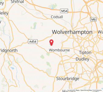 Map of Trysull, EnglandEngland