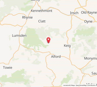 Map of Tullynessle, ScotlandScotland