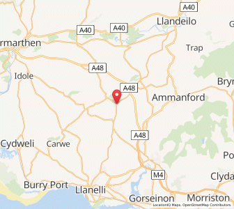 Map of Tumble, WalesWales
