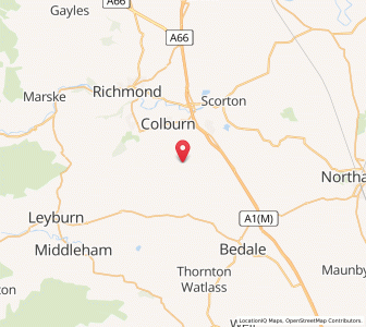 Map of Tunstall, EnglandEngland