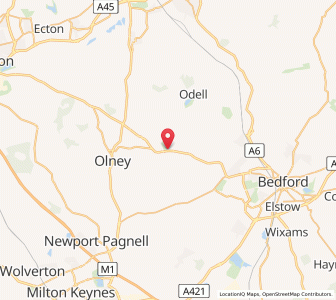 Map of Turvey, EnglandEngland