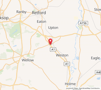 Map of Tuxford, EnglandEngland