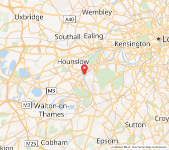 Map of Twickenham, EnglandEngland