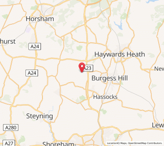 Map of Twineham, EnglandEngland