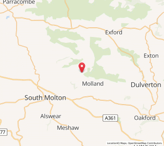 Map of Twitchen, EnglandEngland