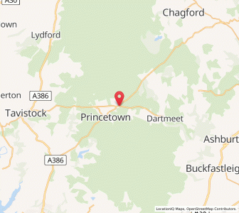Map of Two Bridges, EnglandEngland