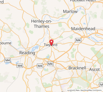 Map of Twyford, EnglandEngland