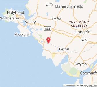 Map of Ty Croes, WalesWales
