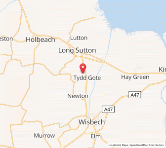 Map of Tydd Saint Mary, EnglandEngland