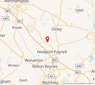 Map of Tyringham, EnglandEngland