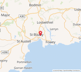 Map of Tywardreath, EnglandEngland