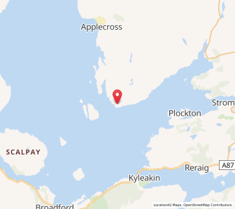 Map of Uags, ScotlandScotland