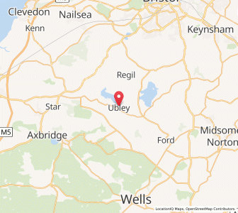 Map of Ubley, EnglandEngland